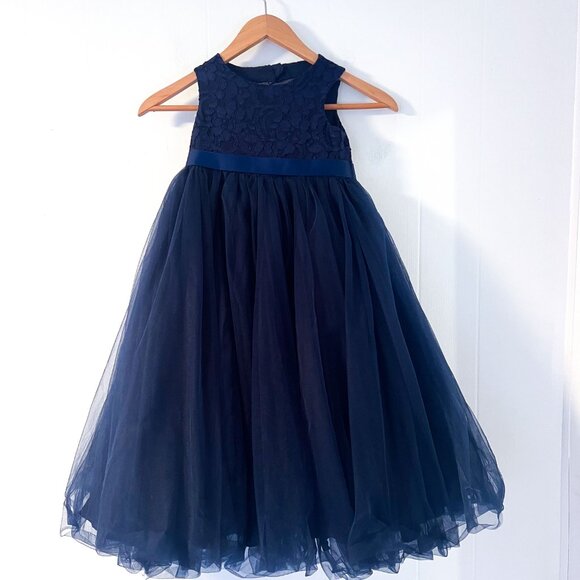 Heart Cutout Back Ball Gown Flower Girl Dress Size 3 - Picture 5 of 14